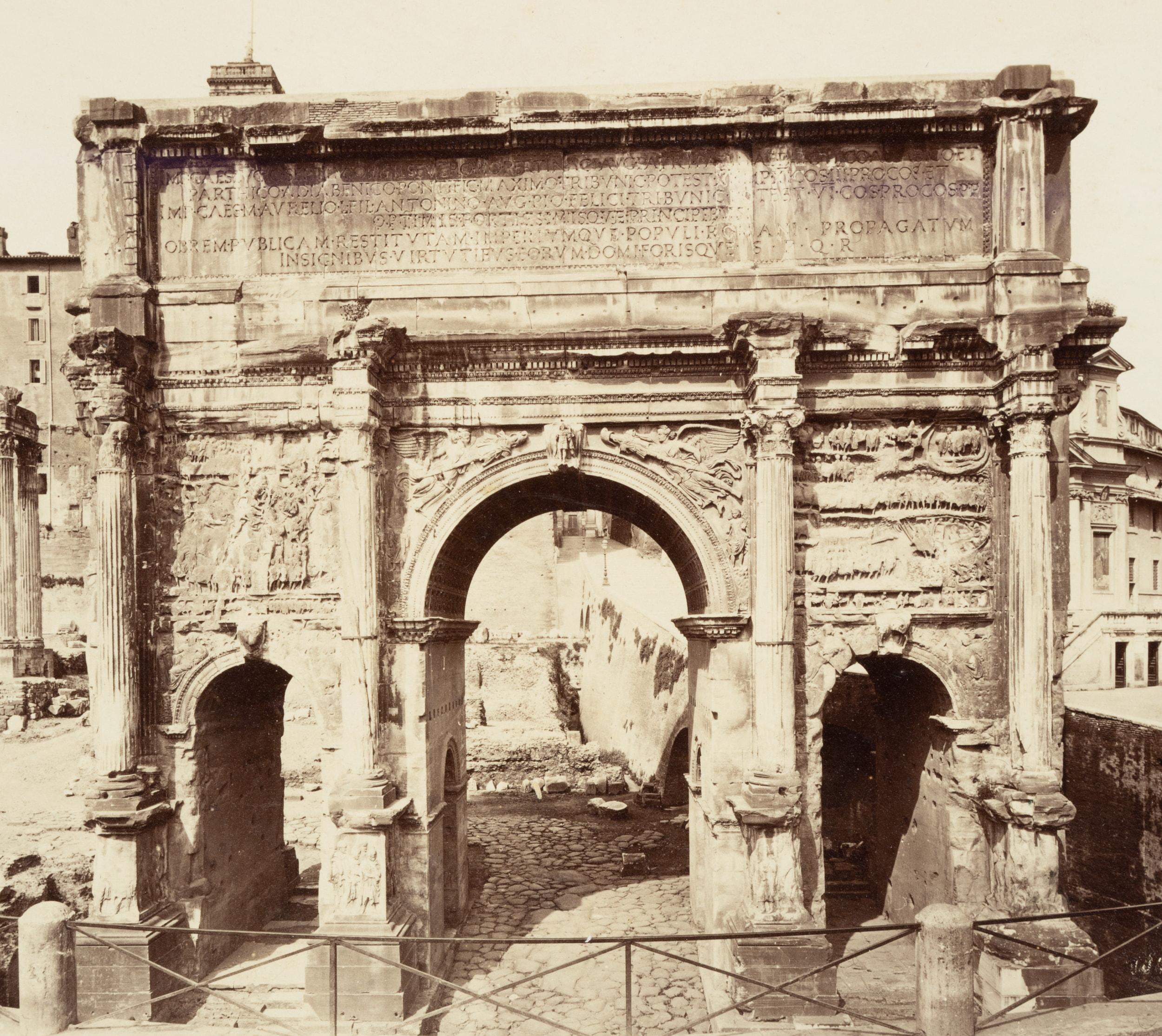 Arch of Triumph Septimius-Severus, Rome - Photograph by Fratelli Alinari