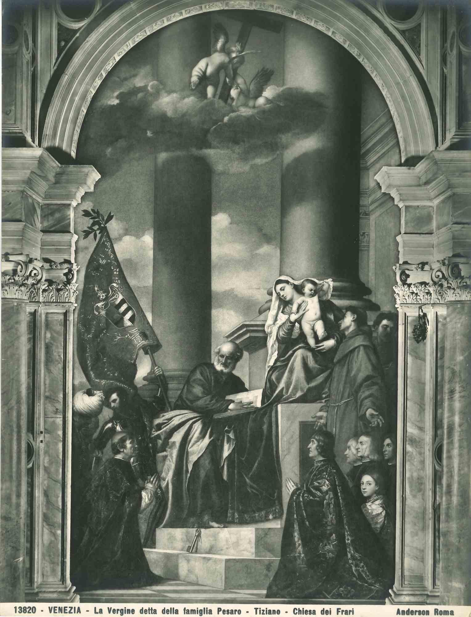 Unknown Portrait Photograph - Architecture and Art Photo- Church of Friar by Tiziano - Venice - 1920s