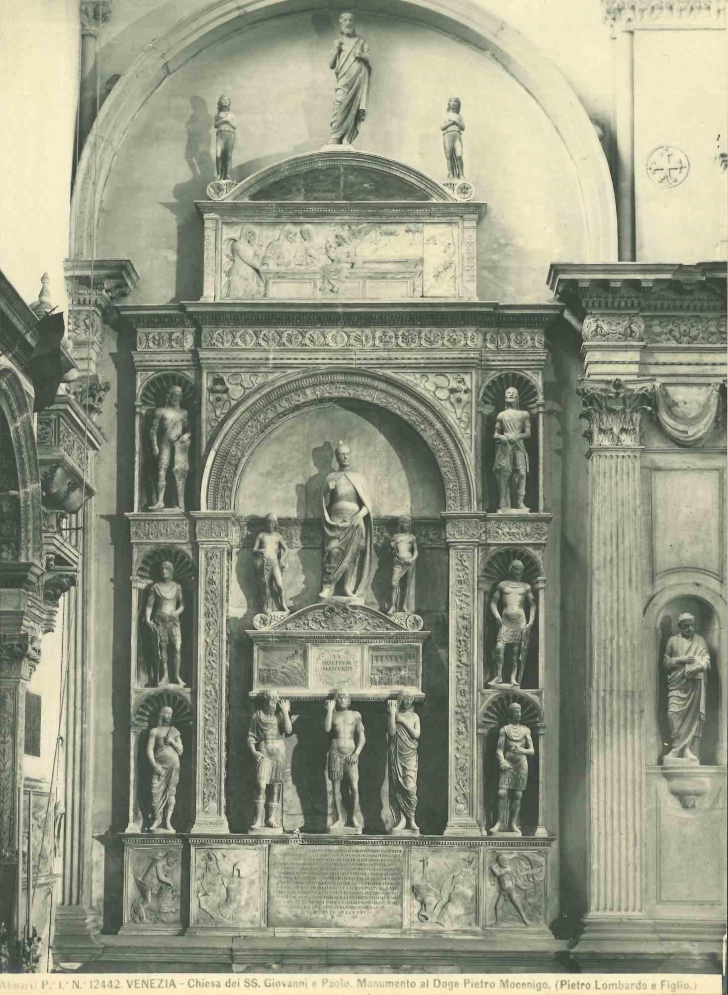 Unknown Portrait Photograph - Architecture and Art Photo - S. Giovanni e Paolo Church - Vintage Photo- 1920s