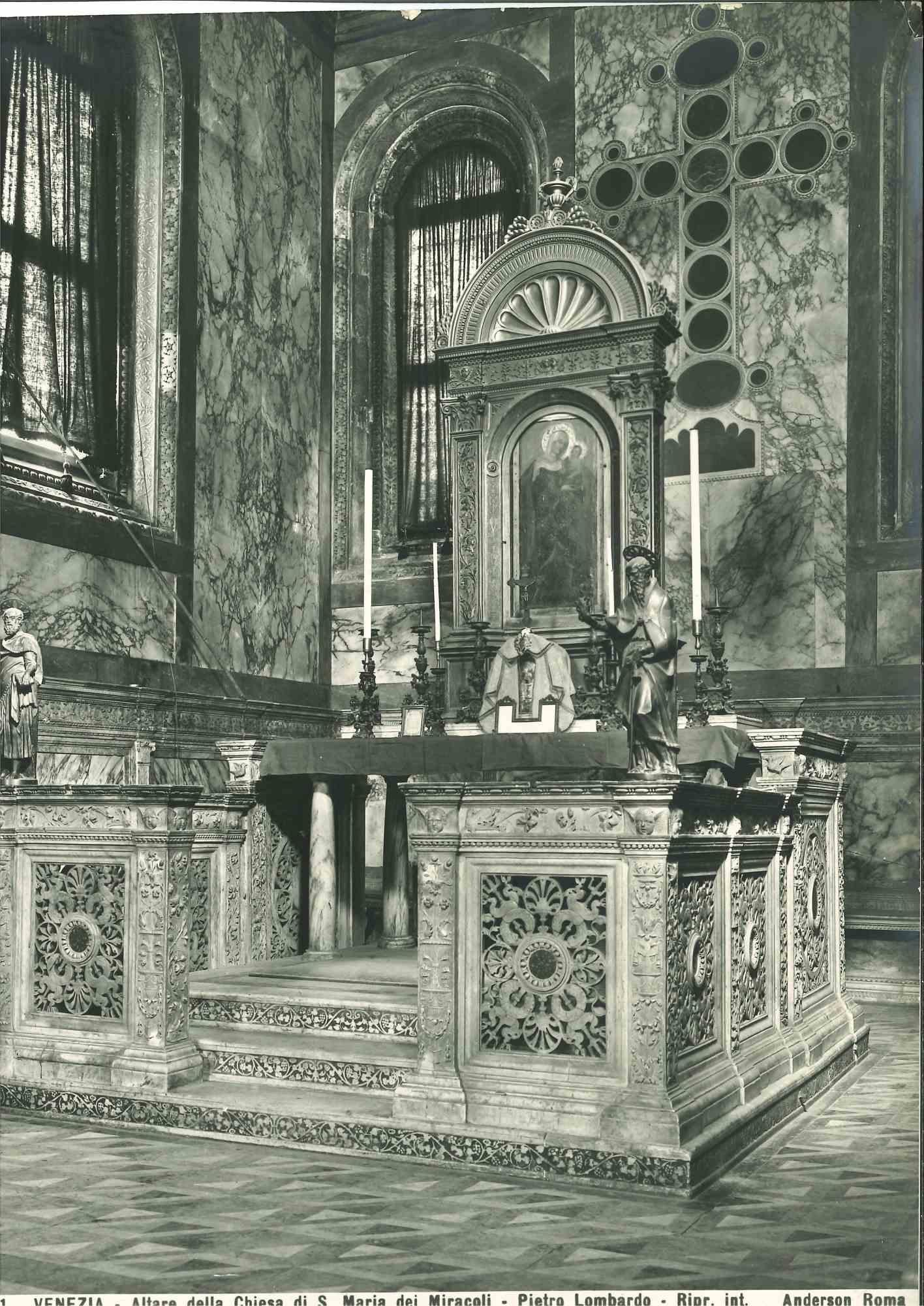 Unknown Figurative Photograph - Architecture and Art Photo - S. Maria dei Miracoli Church - Venice - 1920s