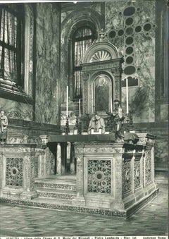 Antique Architecture and Art Photo - S. Maria dei Miracoli Church - Venice - 1920s