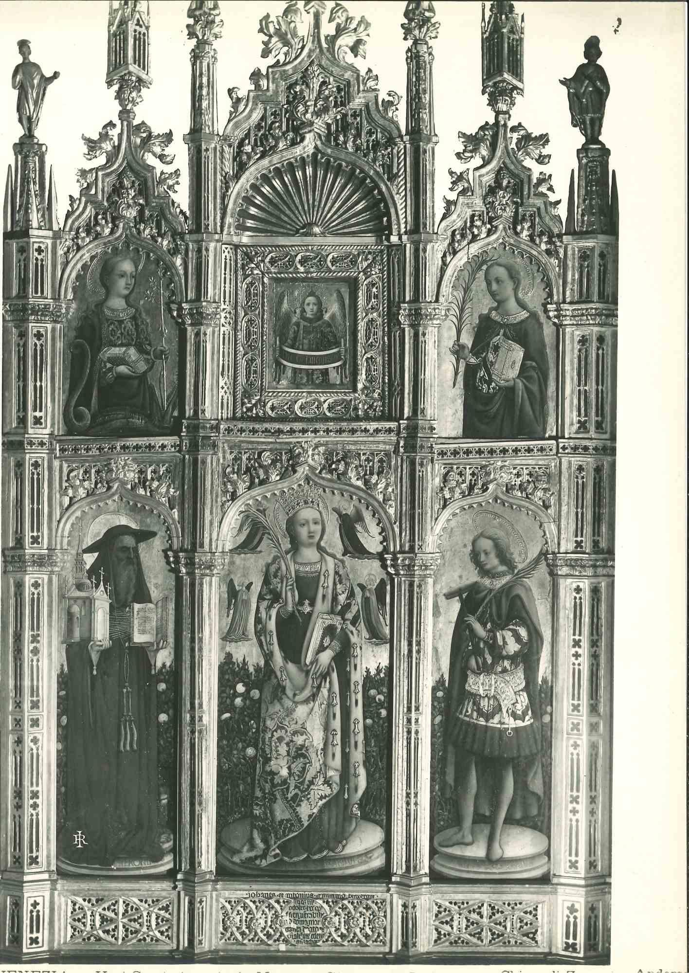 Unknown Figurative Photograph - Architecture and Art Photo - S. Zachary Church - Venice - 1920s