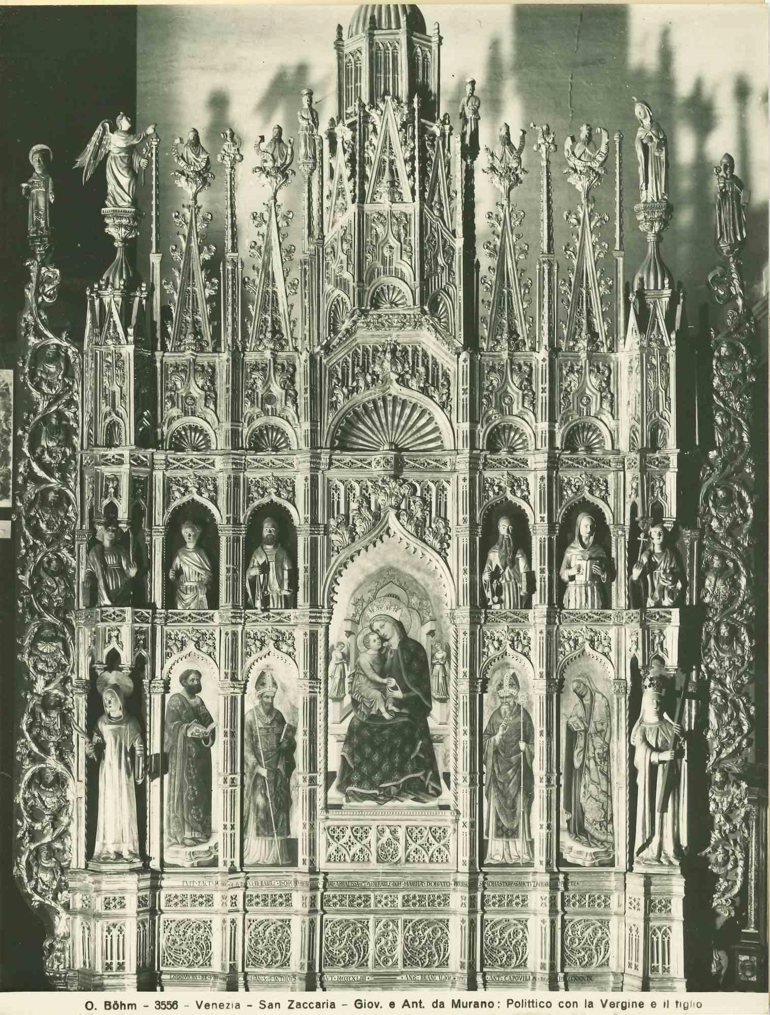 Unknown Figurative Photograph – Architektur- und Kunstfoto – San Zaccaria Kirche – Venedig – 1920er Jahre