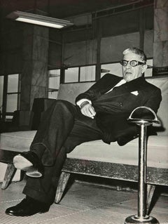 Aristóteles Onassis - Foto vintage en blanco y negro - Años 60