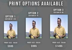 Arnold Palmer with Club Fine Art Print