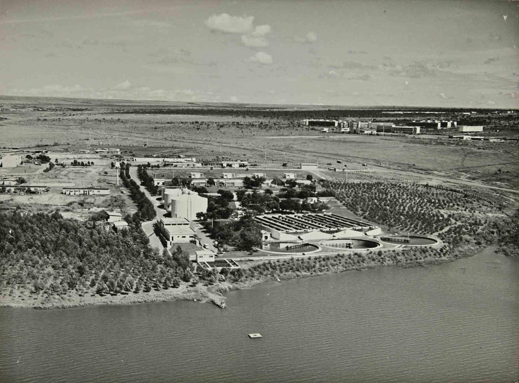 Un lac artificiel au Brésil - Photo vintage - 1970