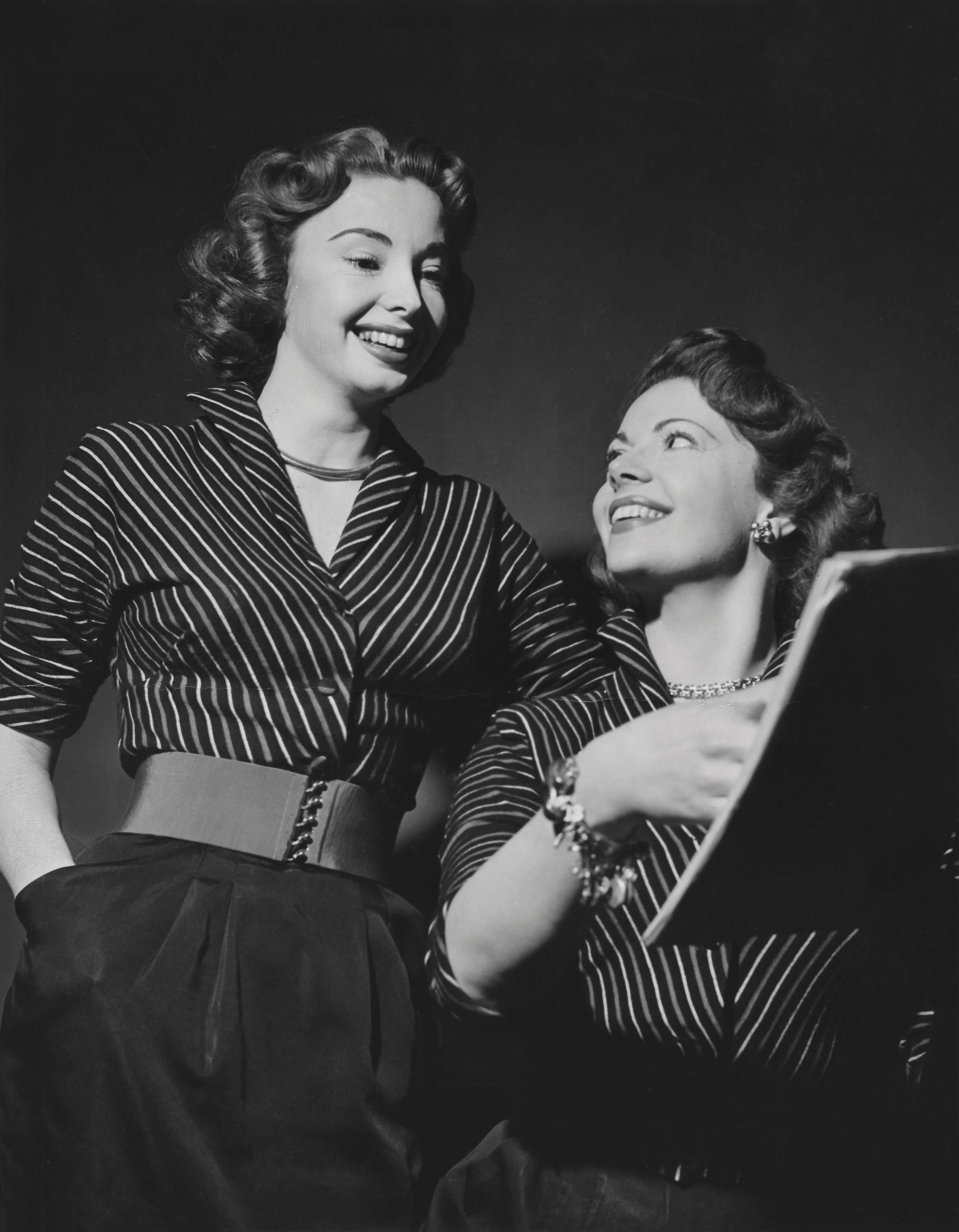 Unknown Black and White Photograph - Audrey and Jayne Meadows: Famous Television Sisters Fine Art Print