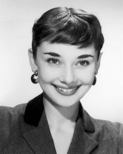 Audrey Hepburn Big Smile in the Studio Globe Photos Fine Art Print