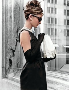 Vintage Audrey Hepburn Breakfast at Tiffany's Iconic Shot