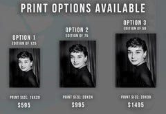 Audrey Hepburn Classic Smile Globe Photos Fine Art Print