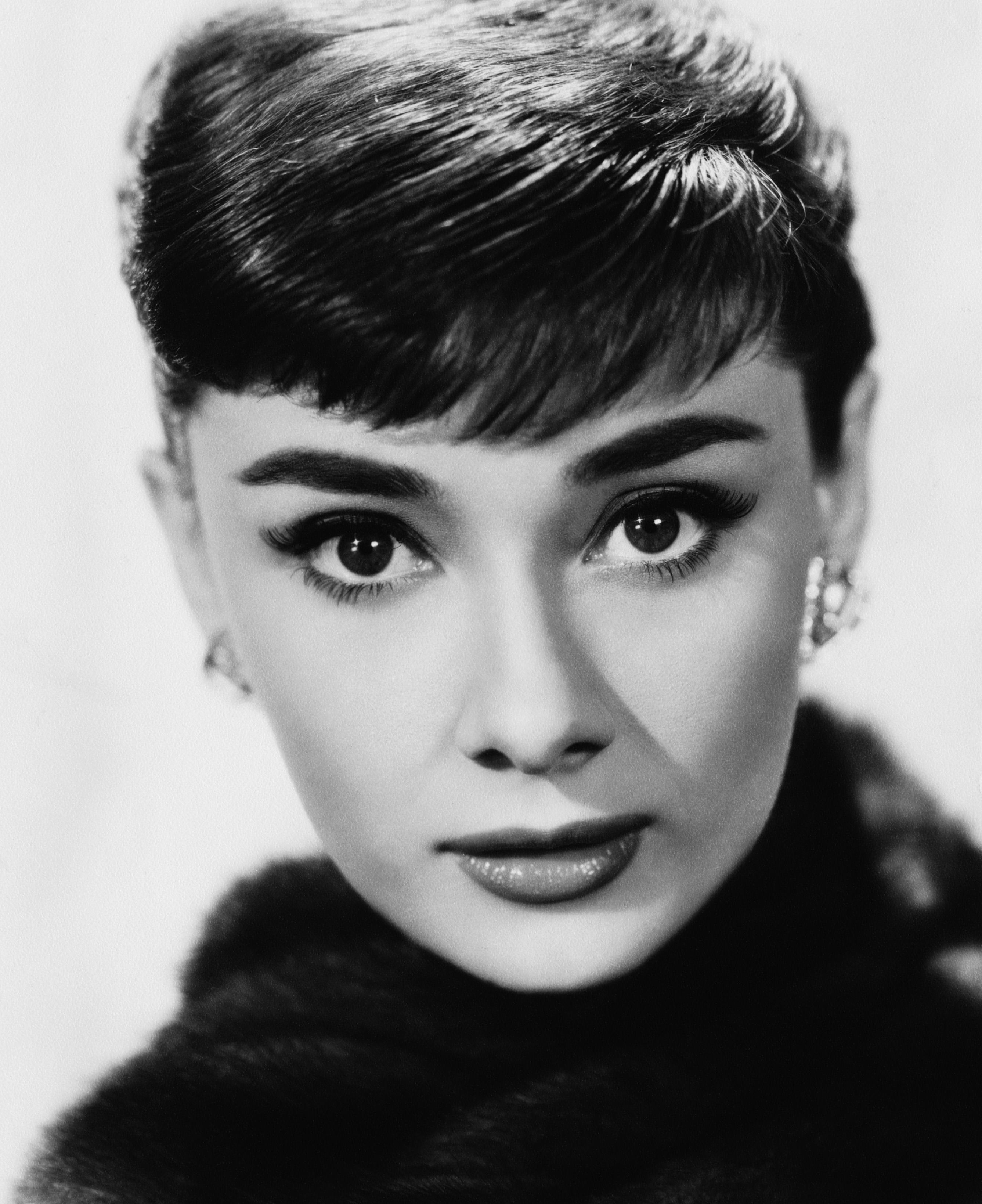 Unknown Black and White Photograph - Audrey Hepburn Glamour Up Close Globe Photos Fine Art Print