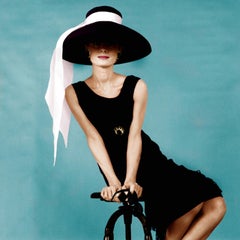 Audrey Hepburn con sombrero para "Desayuno con diamantes"
