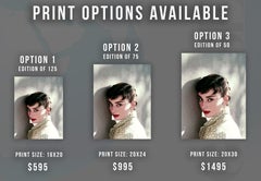 Audrey Hepburn in Stunning Color Globe Photos Fine Art Print