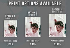 Audrey Hepburn Mod Portrait in Color Globe Photos Fine Art Print