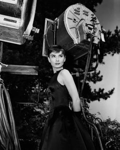 Audrey Hepburn on the Set of "Sabrina" Globe Photos Fine Art Print