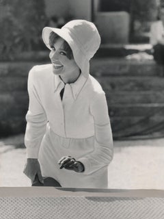 Vintage Audrey Hepburn Playing Ping Pong Fine Art Print