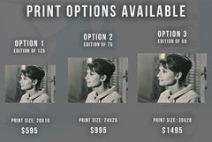 Audrey Hepburn Profile Portrait Fine Art Print