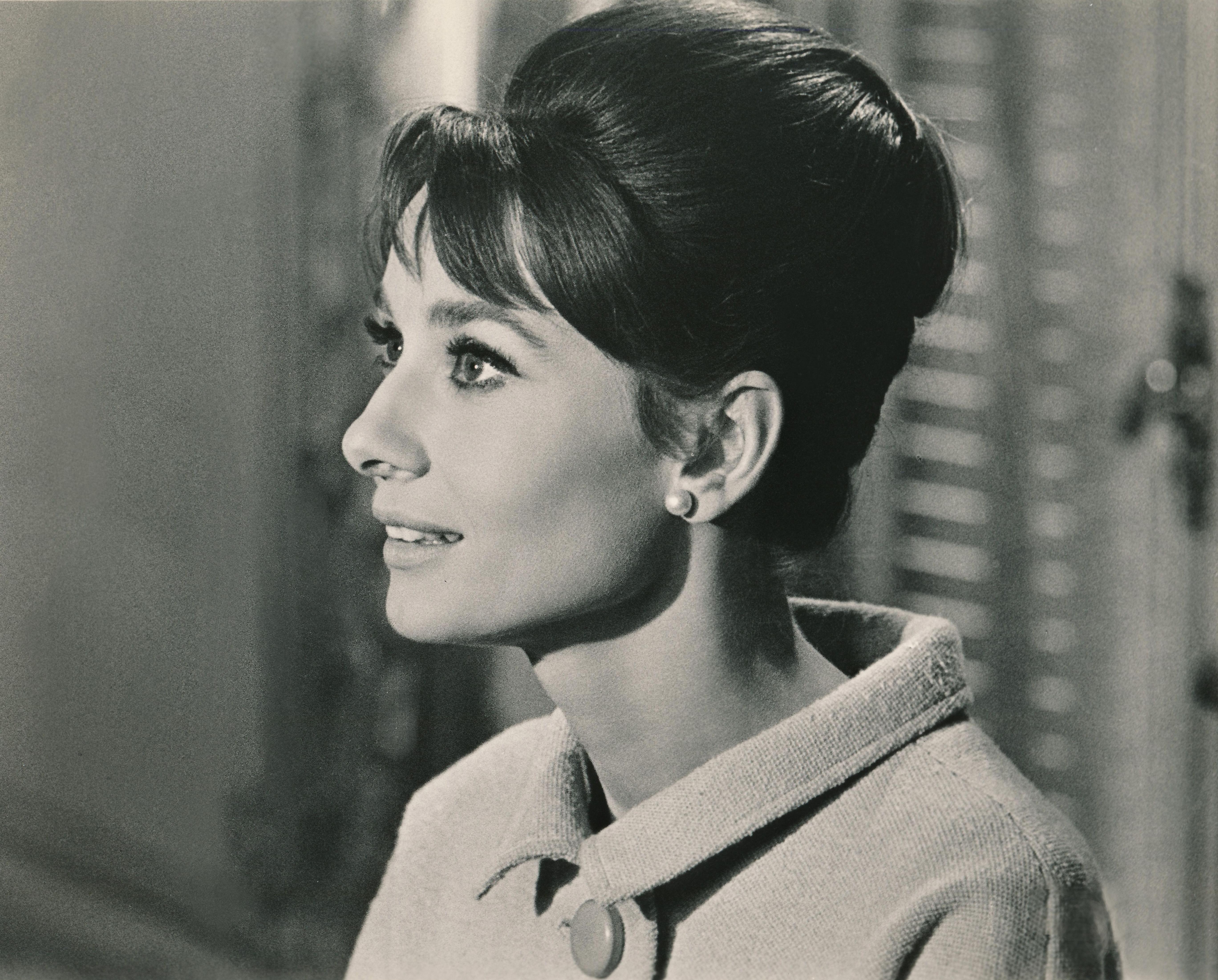 Unknown Portrait Photograph - Audrey Hepburn Profile Portrait Fine Art Print