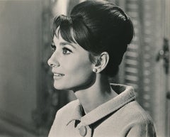 Vintage Audrey Hepburn Profile Portrait Fine Art Print