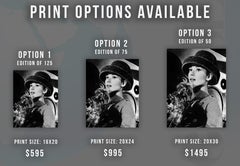 Audrey Hepburn with Dog in "Funny Face" Globe Photos Fine Art Print