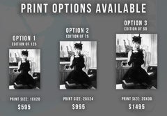 Audrey Hepburn with Drink in "Sabrina" Globe Photos Fine Art Print