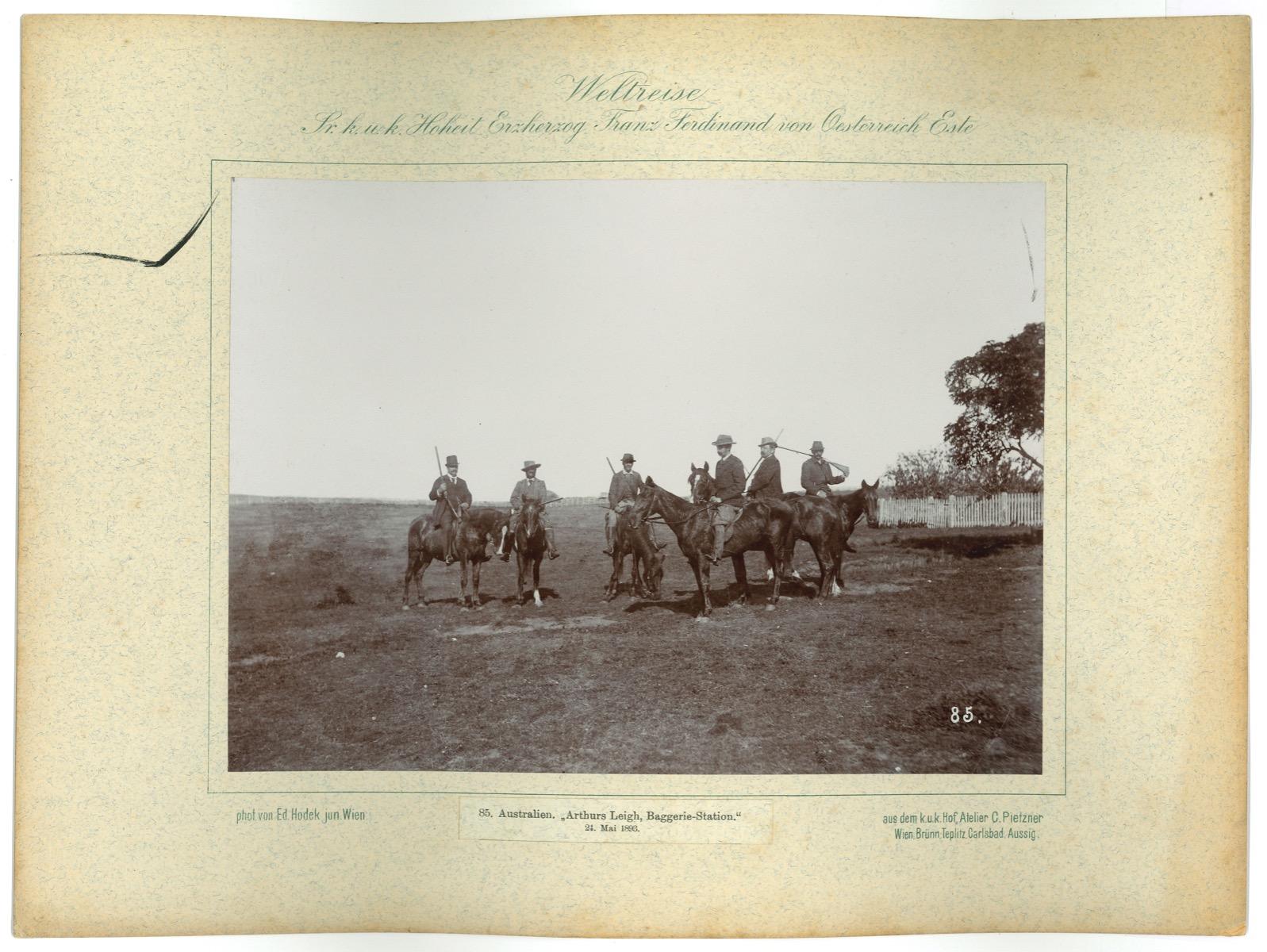 Unknown Landscape Photograph - Australia - Arthurs Leigh Baggerie - Station - Vintage Photo - 1893