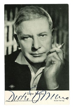 Portrait autographié de Dieter Borsche - Années 1960