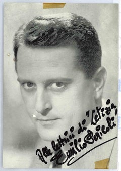 Autographiertes Porträt von Emilio Pericoli - Vintage Foto - 1960er Jahre