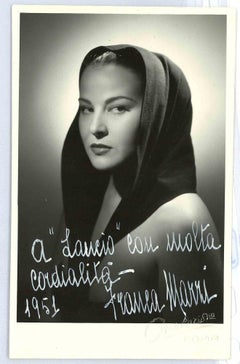 Autographiertes Porträt von Franca Marzi  - Vintage-Foto - 1960er Jahre