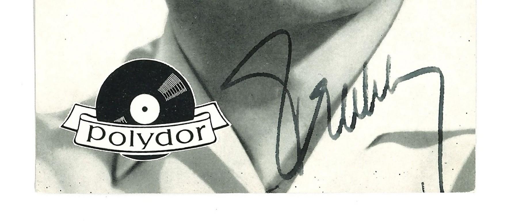Autographed Portrait of Freddy Quinn - Vintage  b/w Postcard - 1960s - Photograph by Unknown