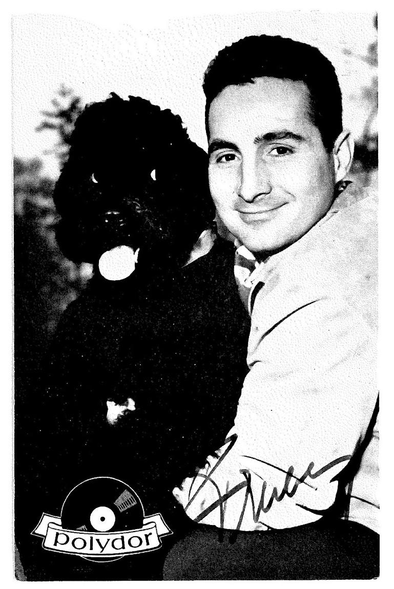 Unknown Portrait Photograph - Autographed Portrait of Freddy - Vintage b/w Postcard - 1960s