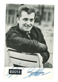 Autographed Portrait of Gerd Böttcher - Vintage b/w Postcard - 1950s