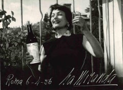 Autographed Portrait of Isa Miranda - Vintage Photo - 1960s
