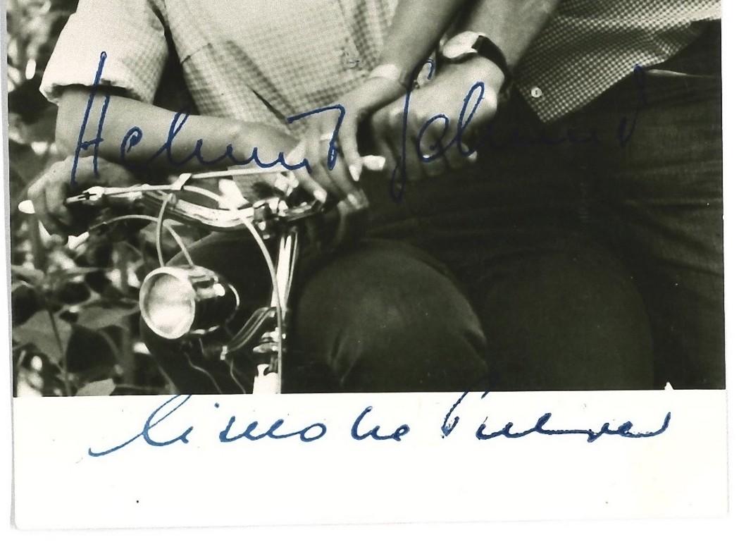 Autographed Portrait of Lilo Pulver and Helmut Schmid -  1950's - Photograph by Unknown
