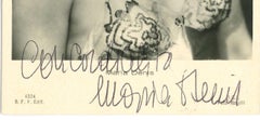 Autographed Portrait of Maria Denis - Original b/w Postcard - 1960s