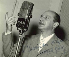 Autographed Portrait of Michele Galdieri - Vintage Photo - 1960s