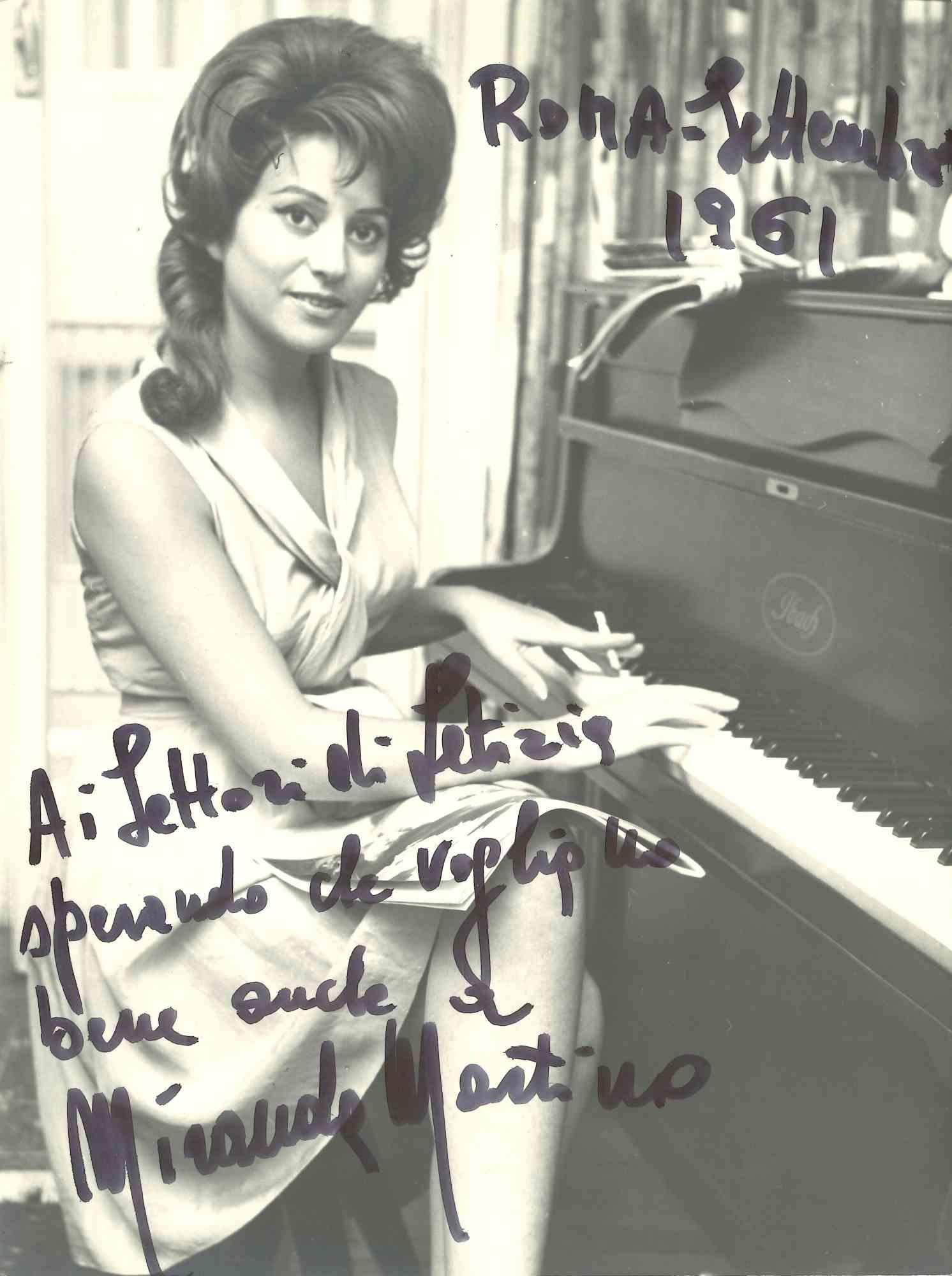 Autographed Portrait of Miranda Martino - Vintage Photo - 1961