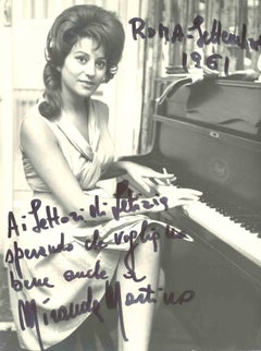 Autographed Portrait of Miranda Martino - Vintage Photo - 1961