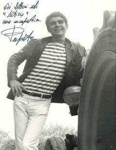 Autographed Portrait of Papete - Vintage Photo - 1960s