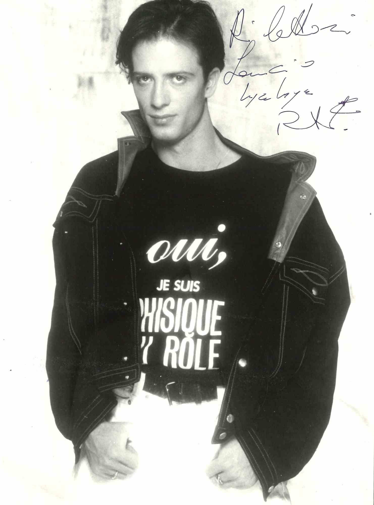 Unknown Figurative Photograph - Autographed Portrait of RAF - Vintage Photo - 1980s