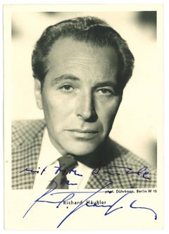 Autographed Portrait of Richard Häussler Memorabilia - 1960s