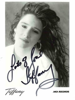 Autographed Portrait of Tiffany - Vintage Photo - 1980s