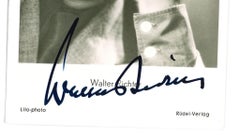 Autographed Portrait of Walter Richter - Vintage b/w Postcard - 1960s