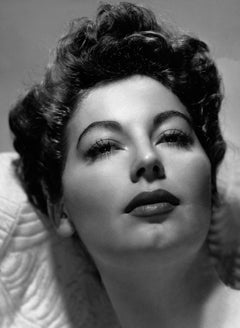 Vintage Ava Gardner Glamour Closeup Globe Photos Fine Art Print