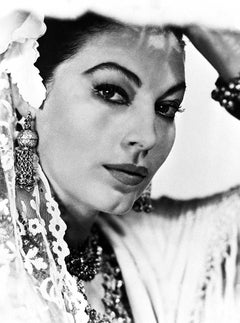 Ava Gardner Stunning Closeup Globe Photos Fine Art Print