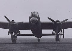 Avro Lancaster Bomber at dispersal point 1943 original silver gelatin photograph
