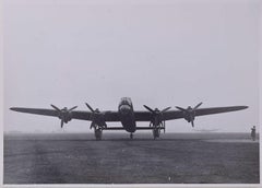 Avro Lancaster Bomber at dispersal point 1943 original silver gelatin photograph
