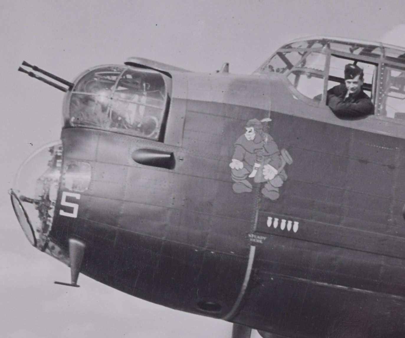 Avro Lancaster Bomber DS689 ABC-fitted original 1943 silver gelatin photograph - Photograph by Unknown