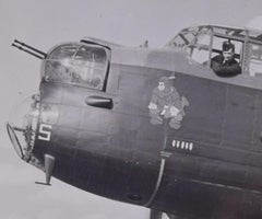 Avro Lancaster Bomber DS689 ABC-fitted original 1943 silver gelatin photograph