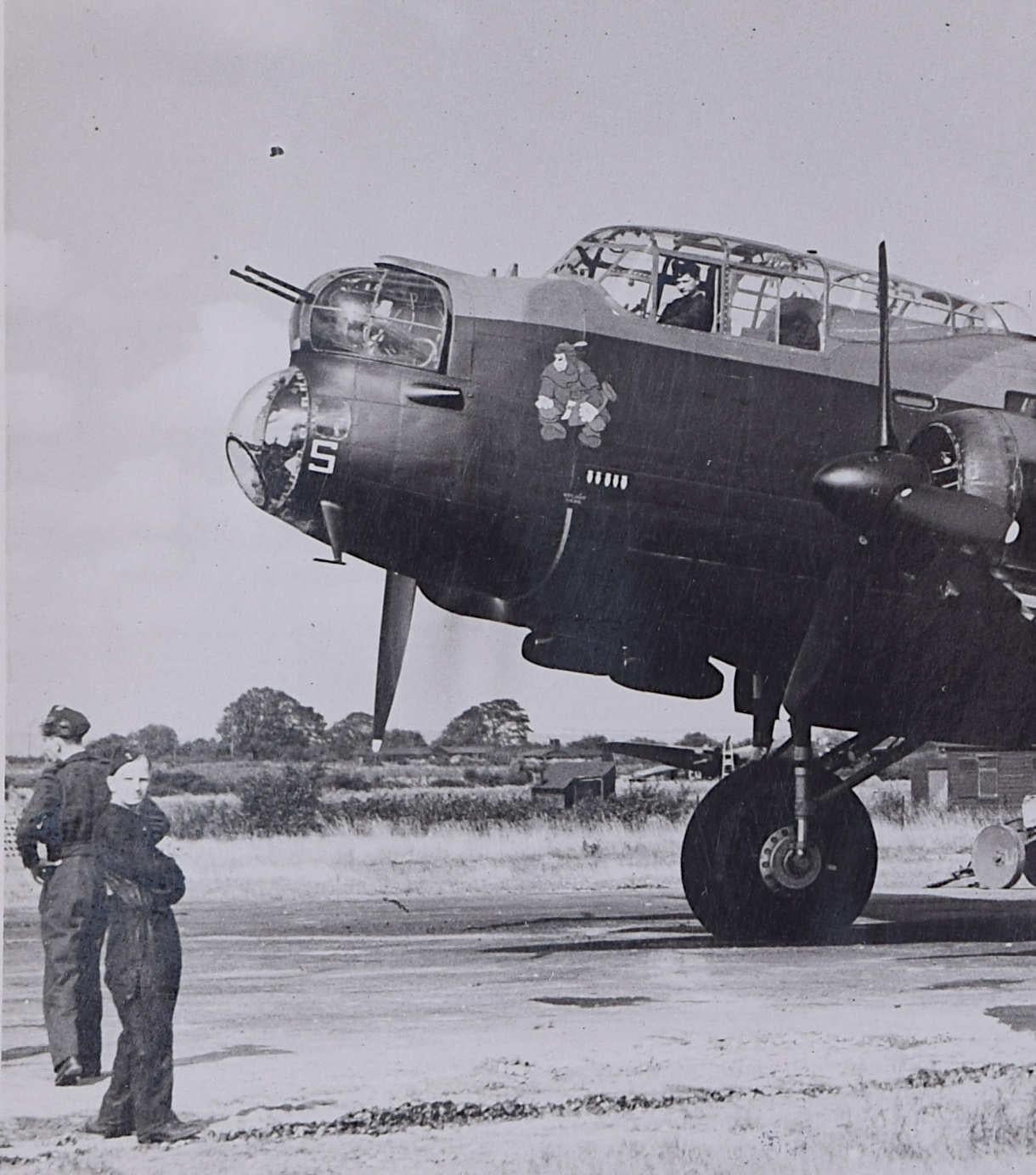 Avro Lancaster Bomber DS689 ABC-fitted original 1943 silver gelatin photograph - Photograph by Unknown
